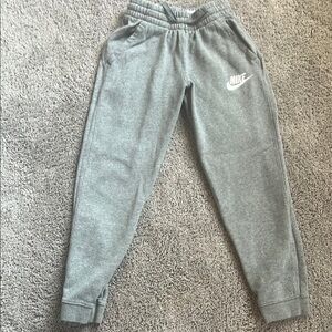 Nike Gray Sweatpants Elastic Cuffs Relaxed Fit